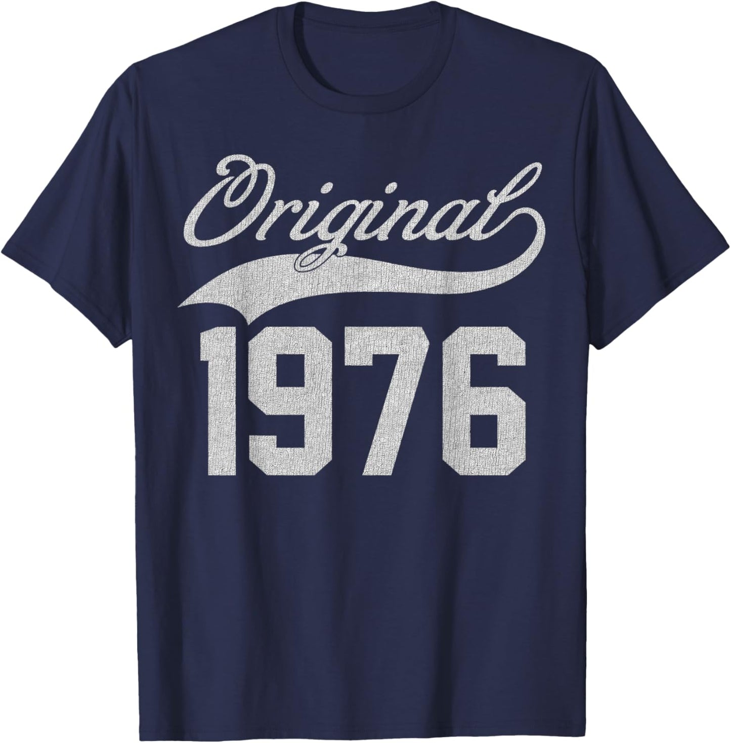 Vintage 1976 Funny 49 Years Old Men and Women 49th Birthday T-Shirt - T-Shirt | Navy