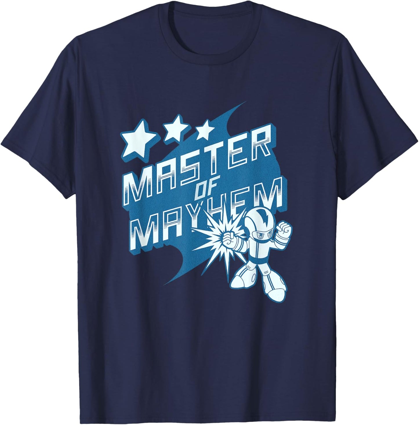 Gamer Master of Mayhem Casual Comfortable and Funny T-Shirt - T-Shirt | Navy