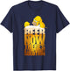The Simpsons Homer Simpson Beer There's a Temporary Solution T-Shirt - T-Shirt | Navy