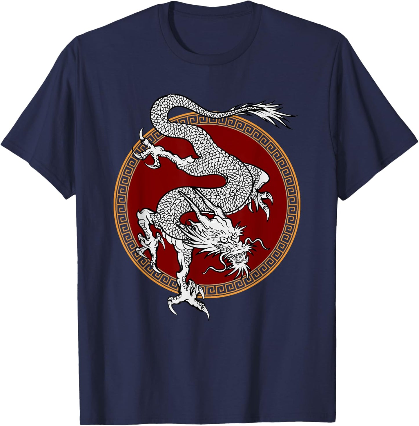 Yin Yan Chinese New Year 2024 Year of The Dragon 2024 T-Shirt - T-Shirt | Navy