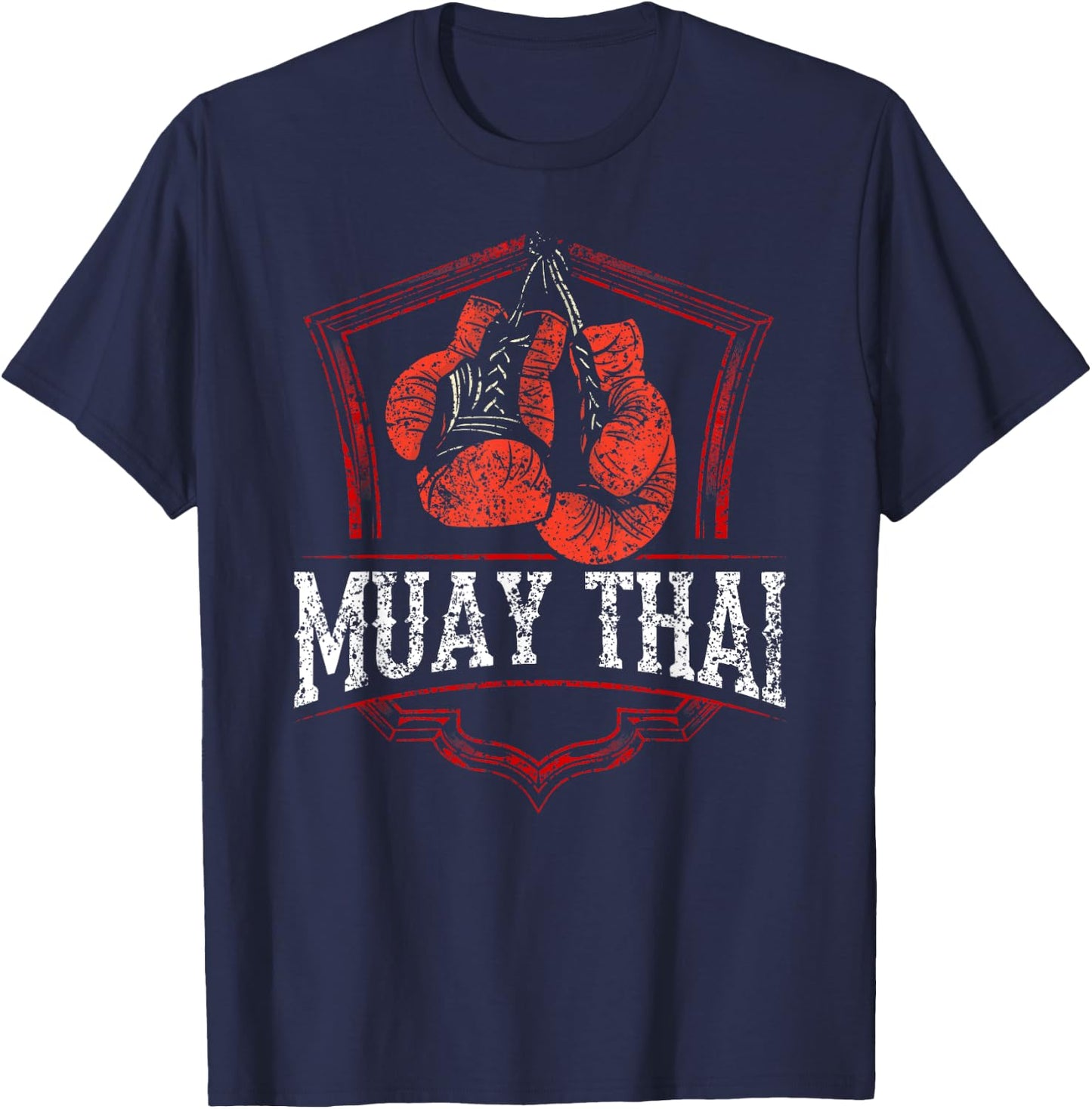 Muay Thai Martial Arts Fighter Boxing Hobby T-Shirt - T-Shirt | Navy