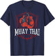 Muay Thai Martial Arts Fighter Boxing Hobby T-Shirt - T-Shirt | Navy