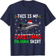 This Is My Christmas Pajama Whale Xmas Funny Animals T-Shirt - T-Shirt | Navy