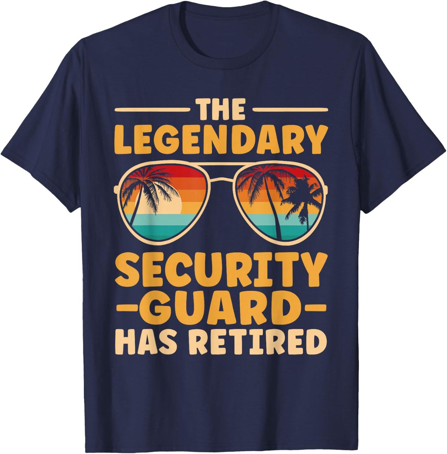 Retired Security Guard Retirement T-Shirt - T-Shirt | Navy