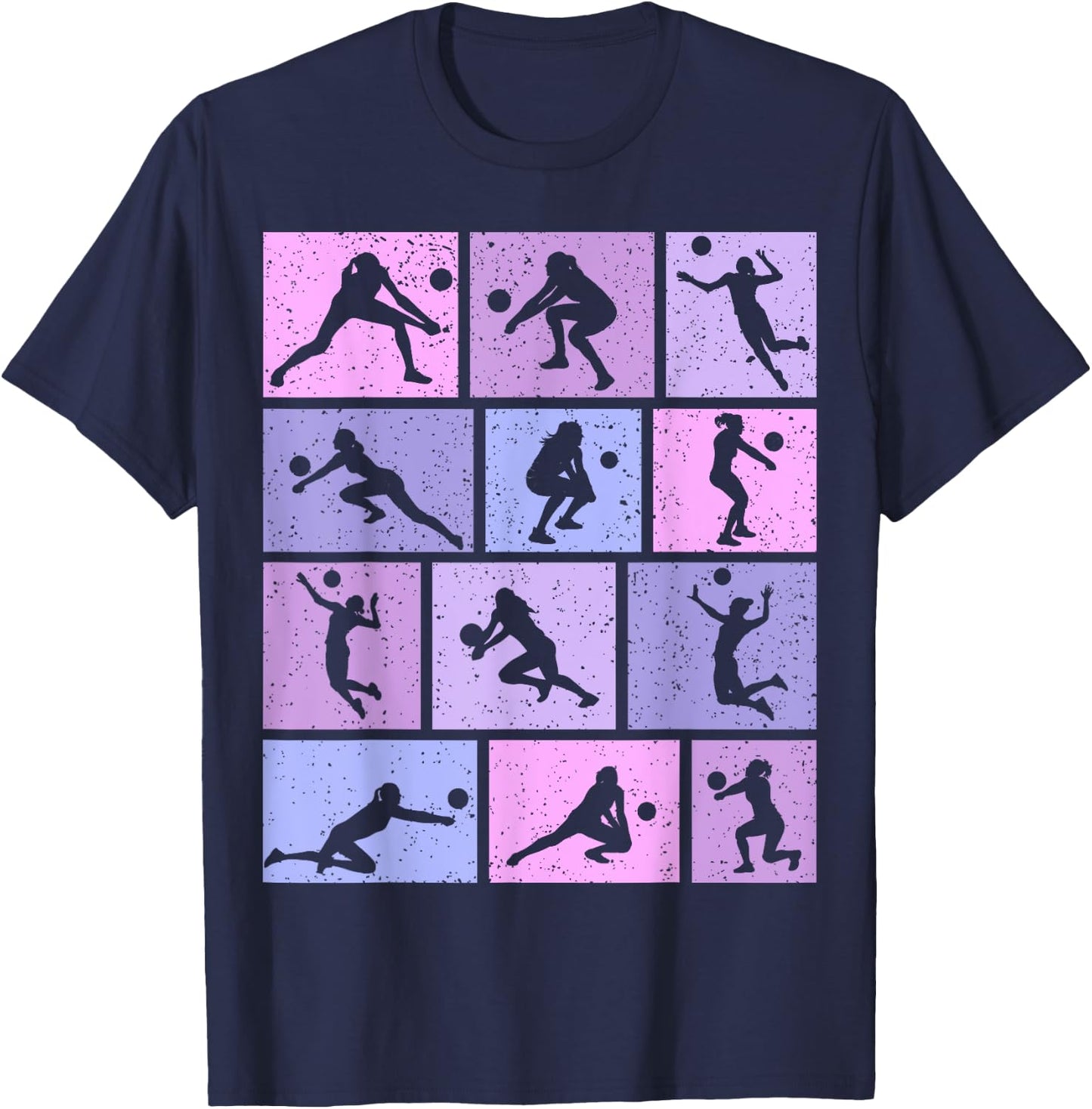 Volleyball Girl Kids Women T-Shirt - T-Shirt | Navy