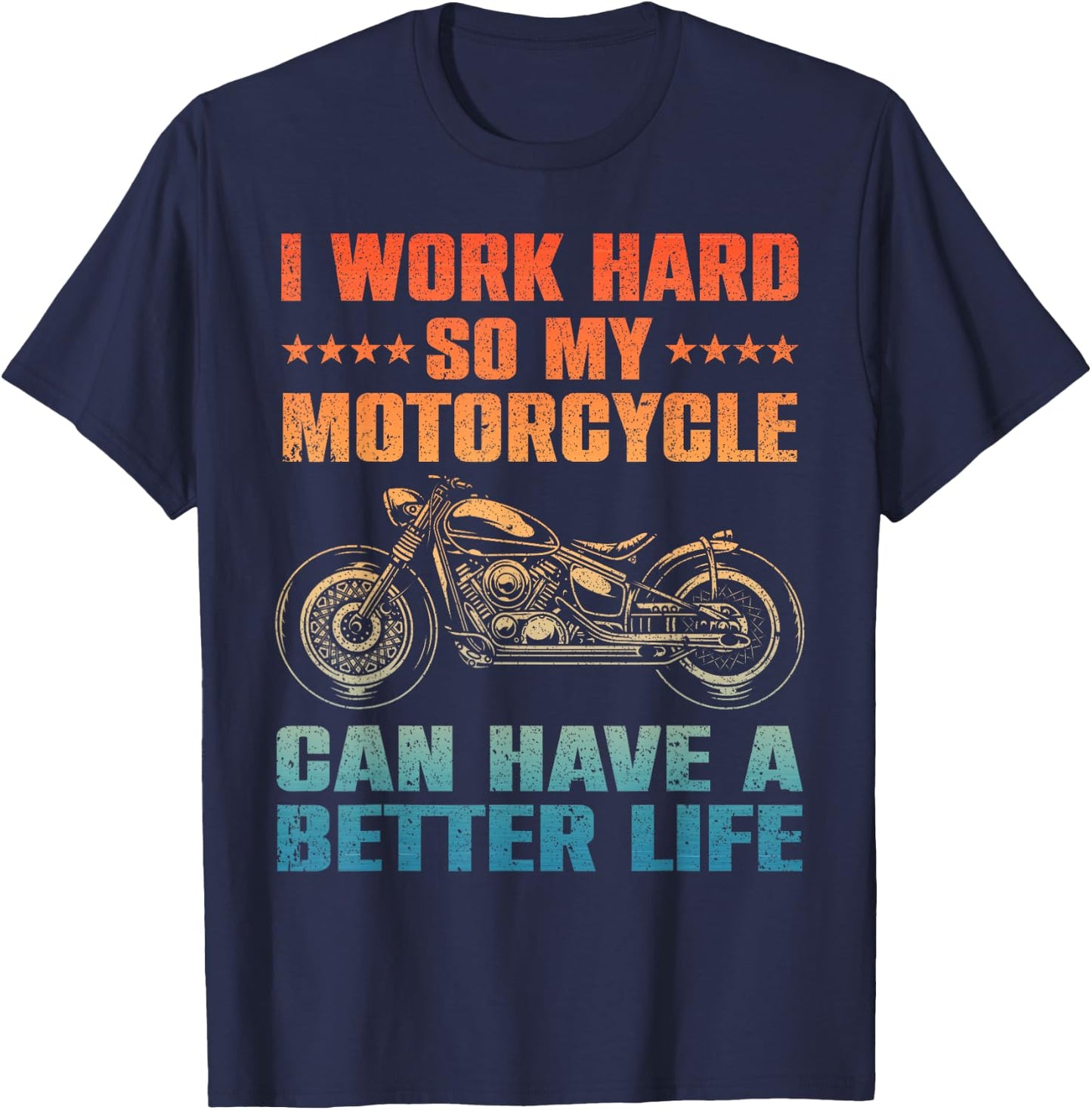 Cool Motorcycle Design Women Motorcycle Lover Rider T-Shirt - T-Shirt | Navy