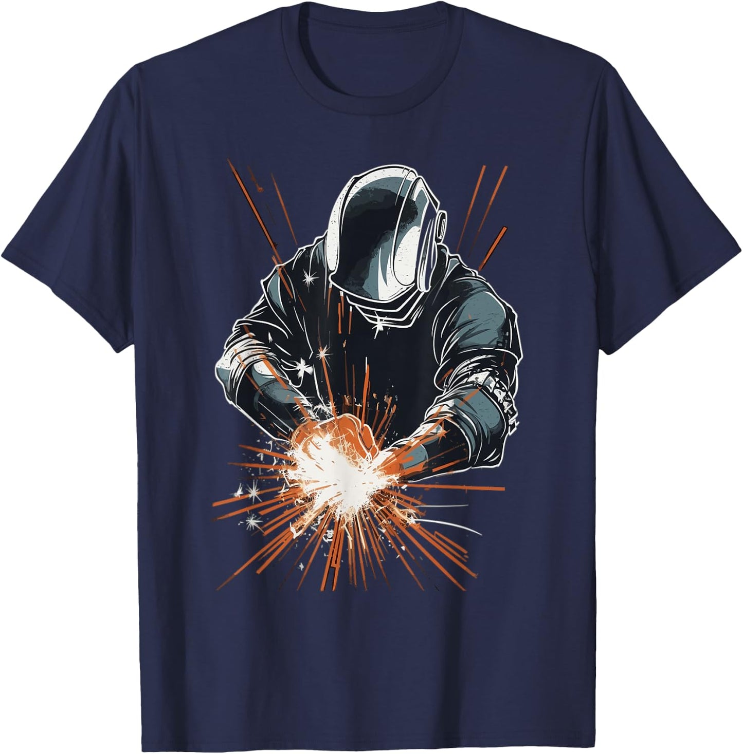 Welder Accessories Welding Metal Worker Outfit T-Shirt - T-Shirt | Navy