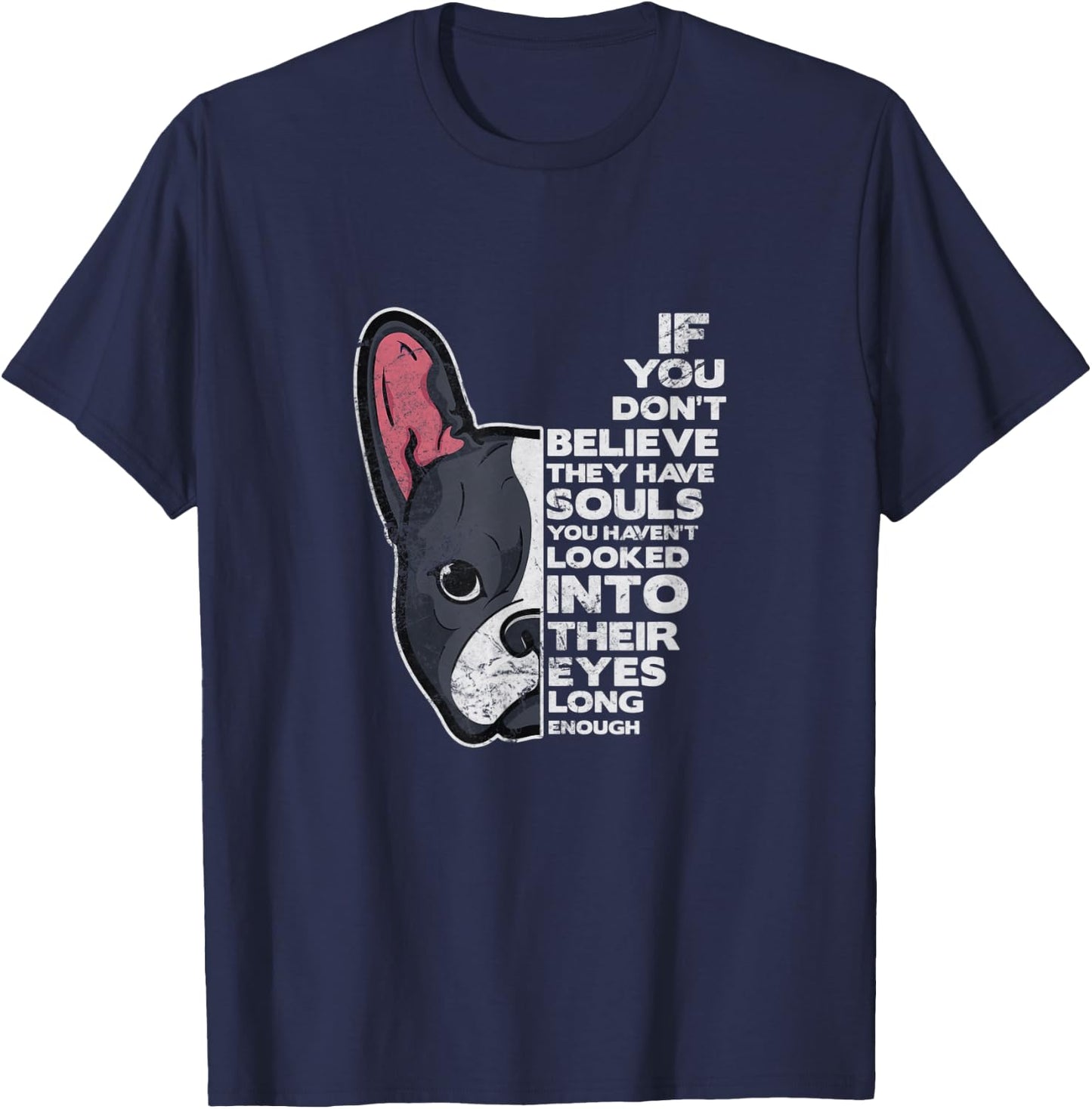 Best Dog Ever Boston Terrier Mom Bostie Terrier Dad Retro Men Women Kids T-Shirt - T-Shirt | Navy