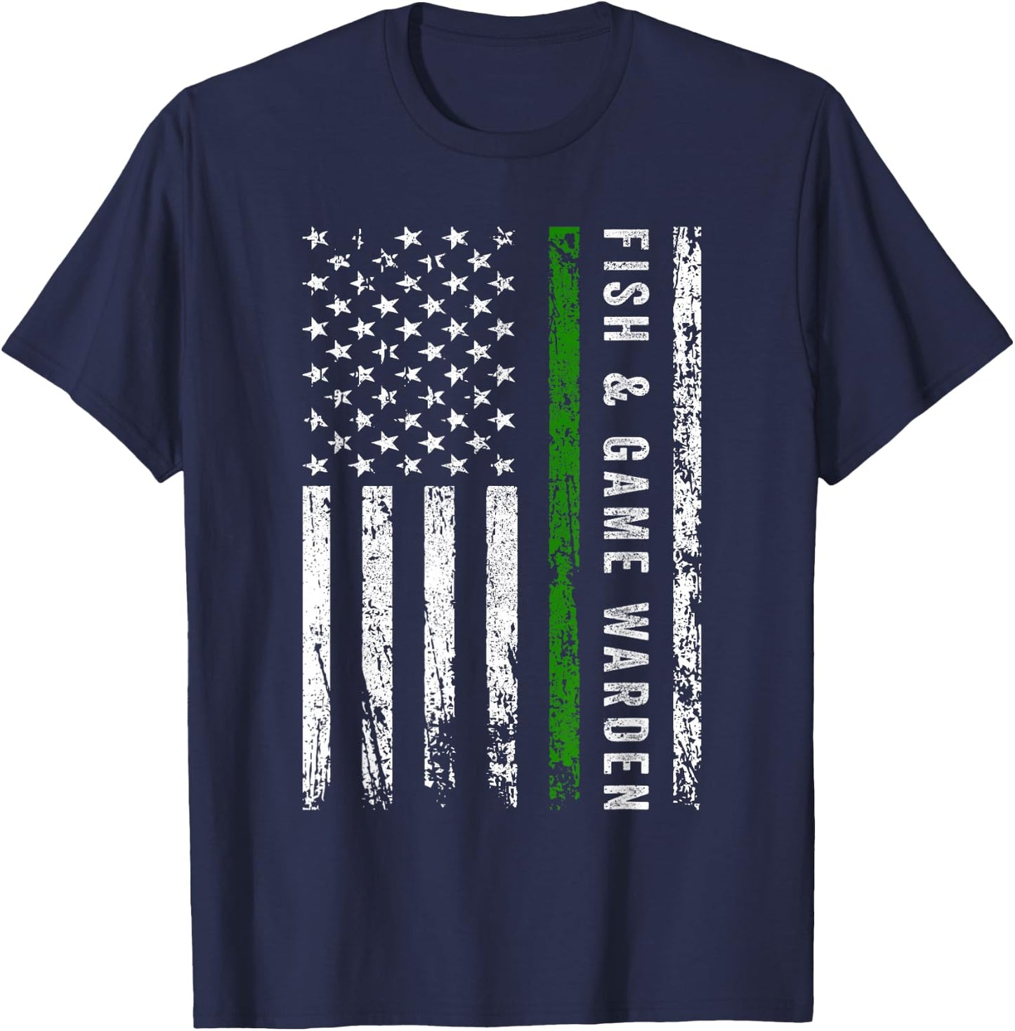 Fish And Game Warden T-Shirt - T-Shirt | Navy