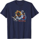 Marvel The Marvels Super Hero Tech Screen Group Badges T-Shirt - T-Shirt | Navy