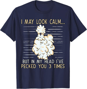 Silkie Chicken Farming Farmer Crazy Chinese Silky Chicken T-Shirt - T-Shirt | Navy