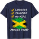 Luggage Passport No Kids Jamaica Travel Vacation Outfit T-Shirt - T-Shirt | Navy