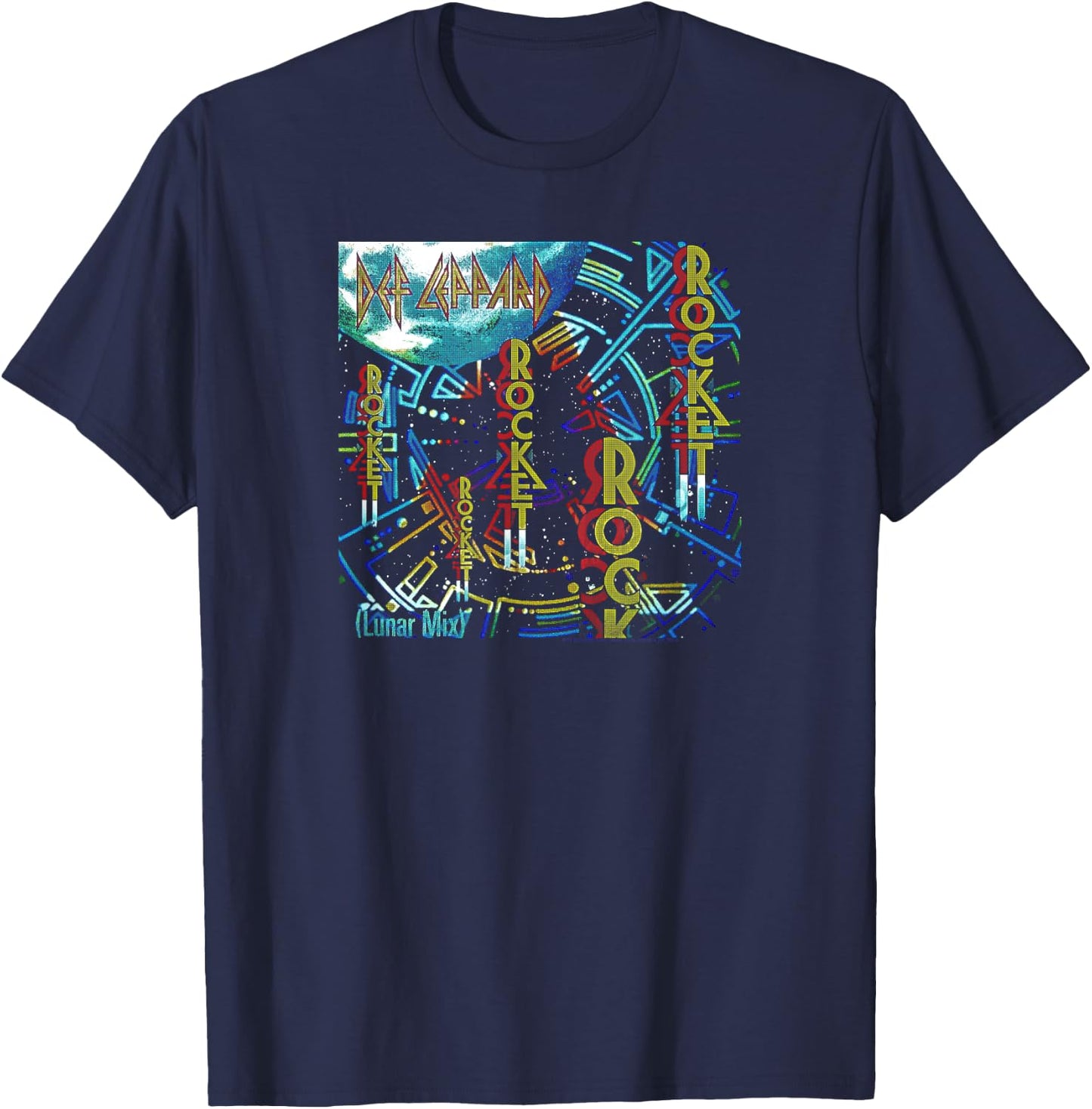 Def Leppard - Rocket T-Shirt - T-Shirt | Navy