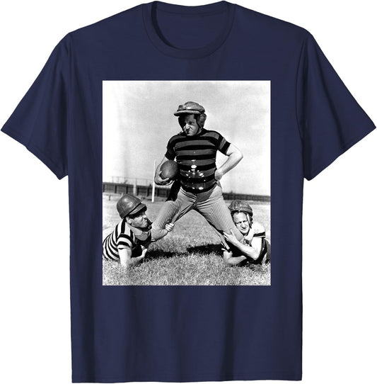 Three Stooges – Tackling Curly T-Shirt - T-Shirt | Navy