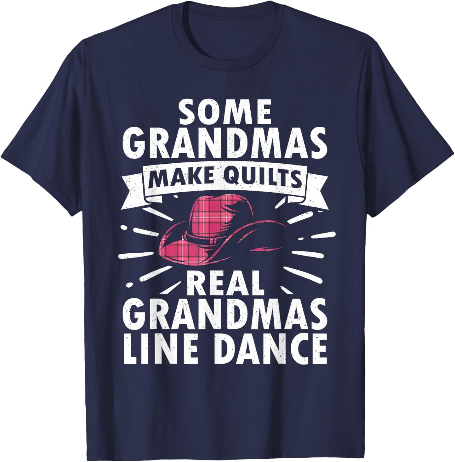 Line Dancing Art Mom Grandma Line Dance Teacher T-Shirt - T-Shirt | Navy