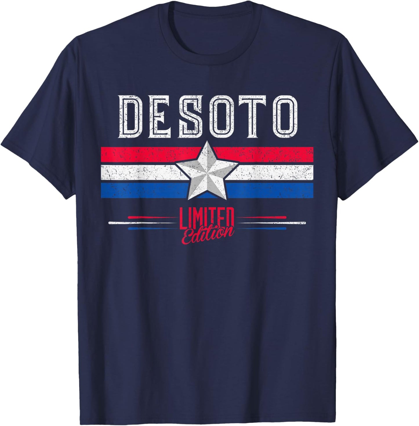 DeSoto Retro Vintage Shirt Gift Women Men Kids T-Shirt - T-Shirt | Navy