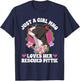 Girl Who Loves Her Pitbull Rescue Pitbull Adoption T-Shirt - T-Shirt | Navy