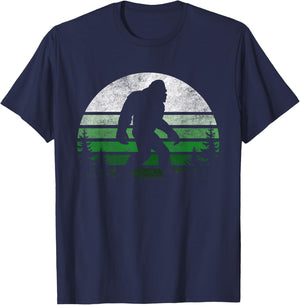 Bigfoot Retro Vintage St Patricks Sasquatch Lovers Men Women T-Shirt - T-Shirt | Navy