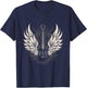 Guitar Wings Vintage Retro 80s Rock & Roll Music T-Shirt - T-Shirt | Navy