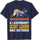 A Legendary Scout Leader Has Retired Scout Leader T-Shirt - T-Shirt | Navy