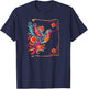 Hummingbird Bird Watcher Flower Wildlife Nature Nectar T-Shirt - T-Shirt | Navy