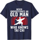 Cool Tai Chi Art for Grandpa Men Martial Arts Tai Chi Lovers T-Shirt - T-Shirt | Navy