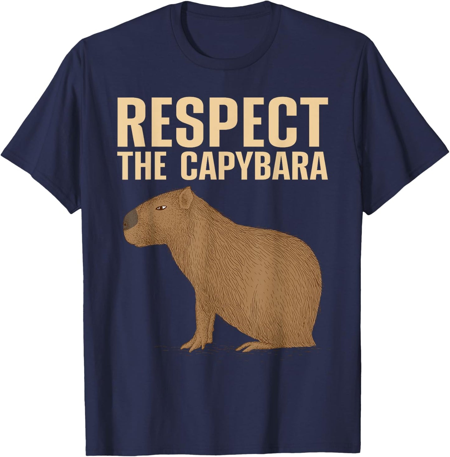 Funny Capybara Women Kids Cavy Rodent Capybara Lover T-Shirt - T-Shirt | Navy