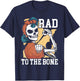Rad To The Bone Rad Tech Radiology Radiographer Radiologist T-Shirt - T-Shirt | Navy