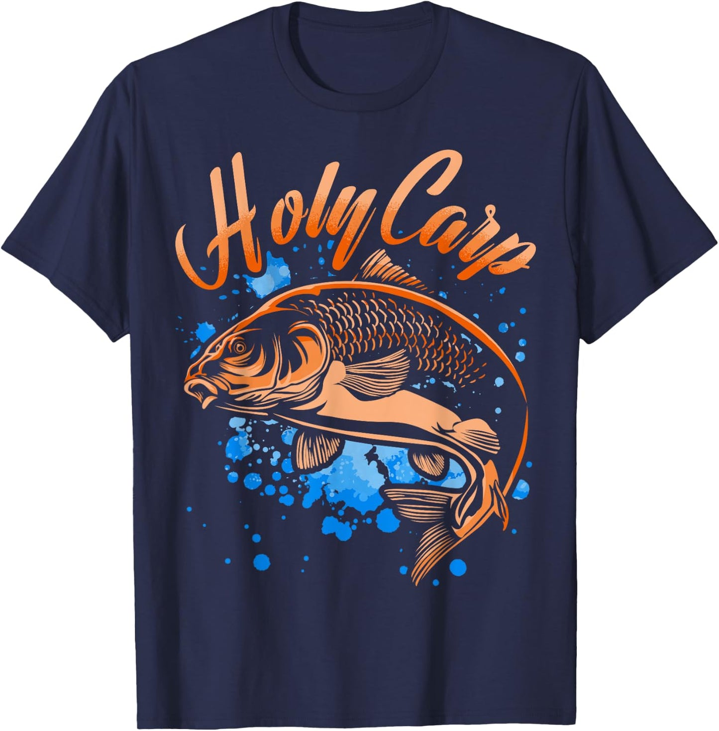 Holy Carp fishers fisherman T-Shirt - T-Shirt | Navy