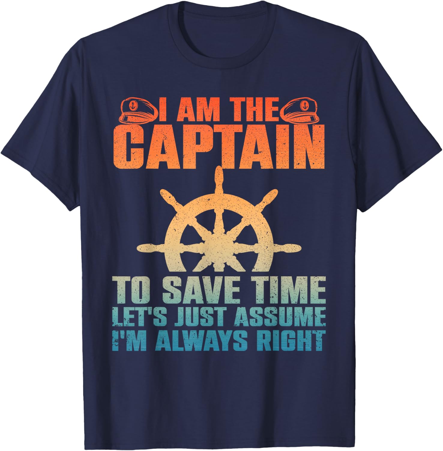 Cool Boat Captain Women Boating Pontoon Boat Owner T-Shirt - T-Shirt | Navy