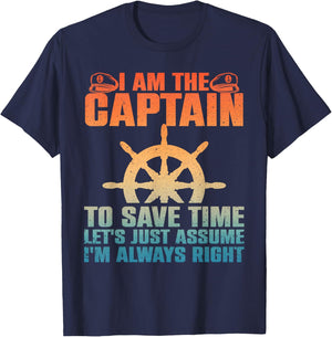 Cool Boat Captain Women Boating Pontoon Boat Owner T-Shirt - T-Shirt | Navy