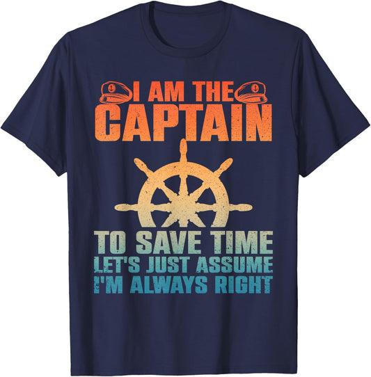 Cool Boat Captain Women Boating Pontoon Boat Owner T-Shirt - T-Shirt | Navy
