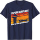 Airplane Air Traffic Controller aircraft control design T-Shirt - T-Shirt | Navy