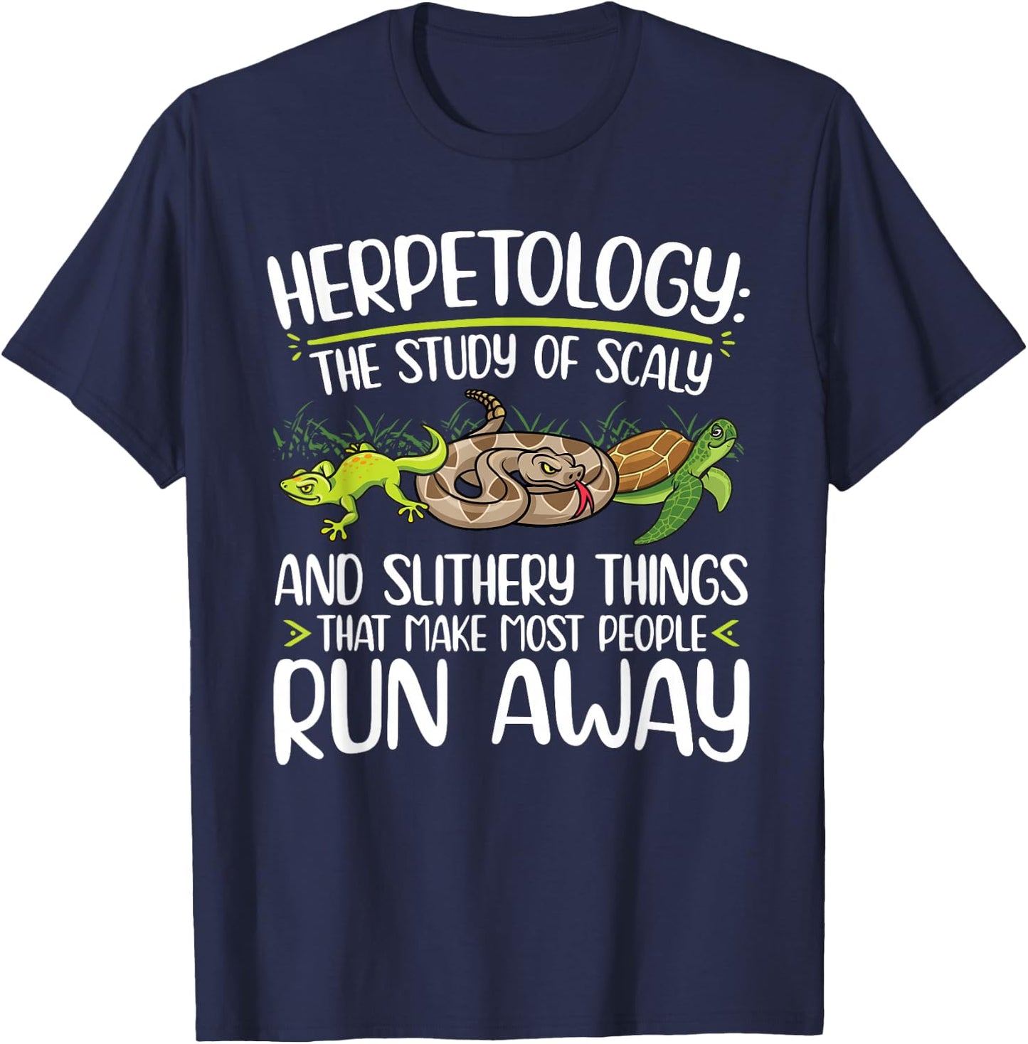 Herpetology definition Herping Zoology T-Shirt - T-Shirt | Navy