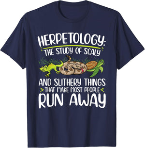 Herpetology definition Herping Zoology T-Shirt - T-Shirt | Navy