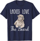 Ladies Love The Beard Soft Coated Wheaten Terrier T-Shirt - T-Shirt | Navy