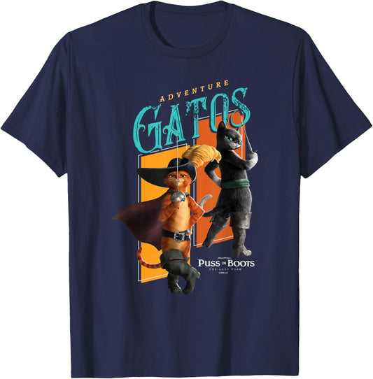DreamWorks Puss in Boots: The Last Wish Kitty Softpaws Gatos T-Shirt - T-Shirt | Navy