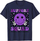 Support Squad Purple Ribbon Pancreatic Cancer Awareness T-Shirt - T-Shirt | Navy