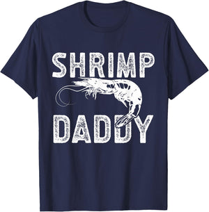 Vintage Shrimp Daddy T-Shirt - T-Shirt | Navy