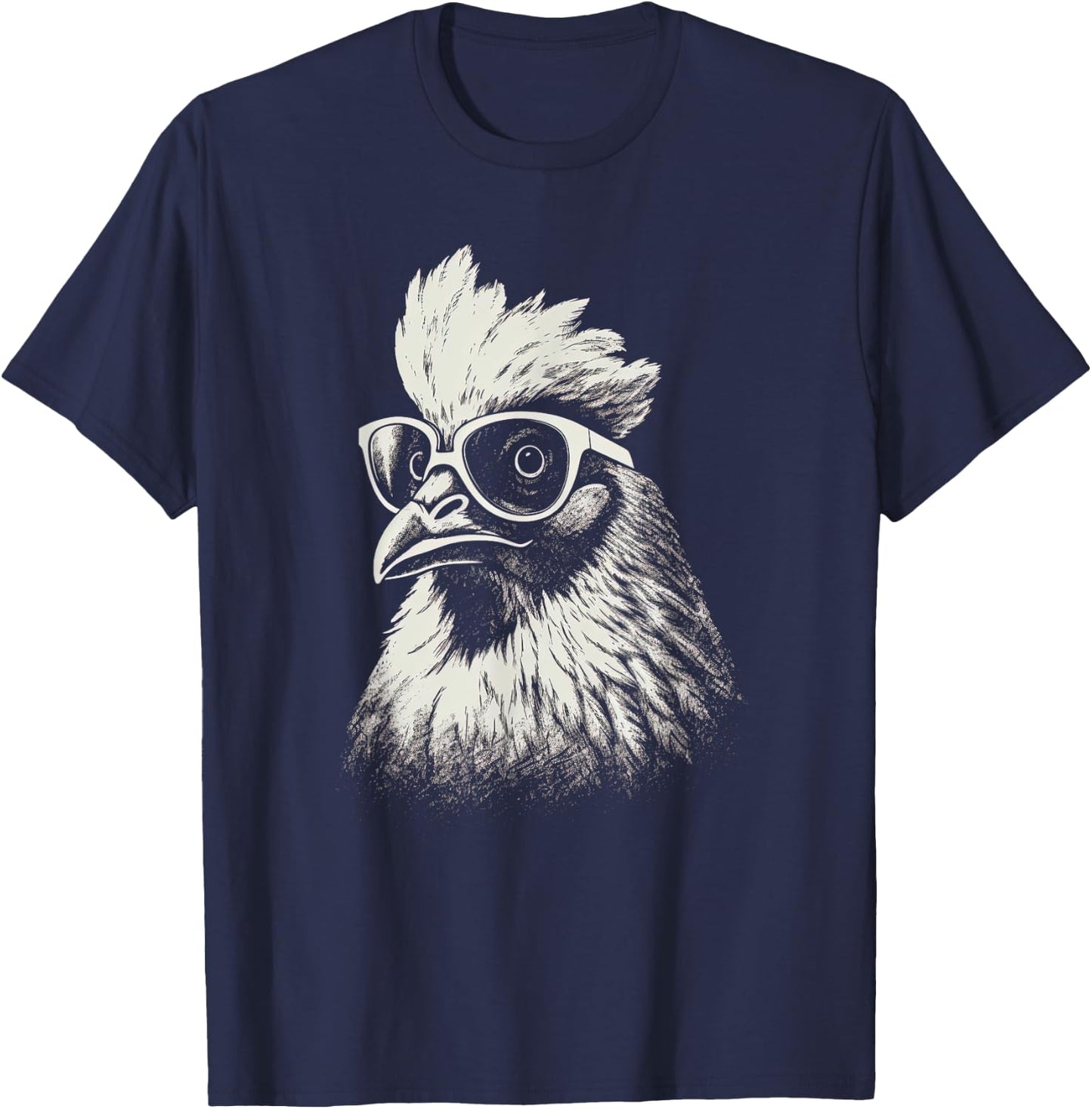 Funny Chicken cool Graffiti Urban art street T-Shirt - T-Shirt | Navy