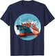 Big Transport Ship for Cargo Container Ships Lovers T-Shirt - T-Shirt | Navy