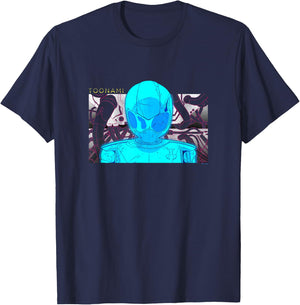 Toonami T.O.M. Blue Schematic Screen Grab T-Shirt - T-Shirt | Navy