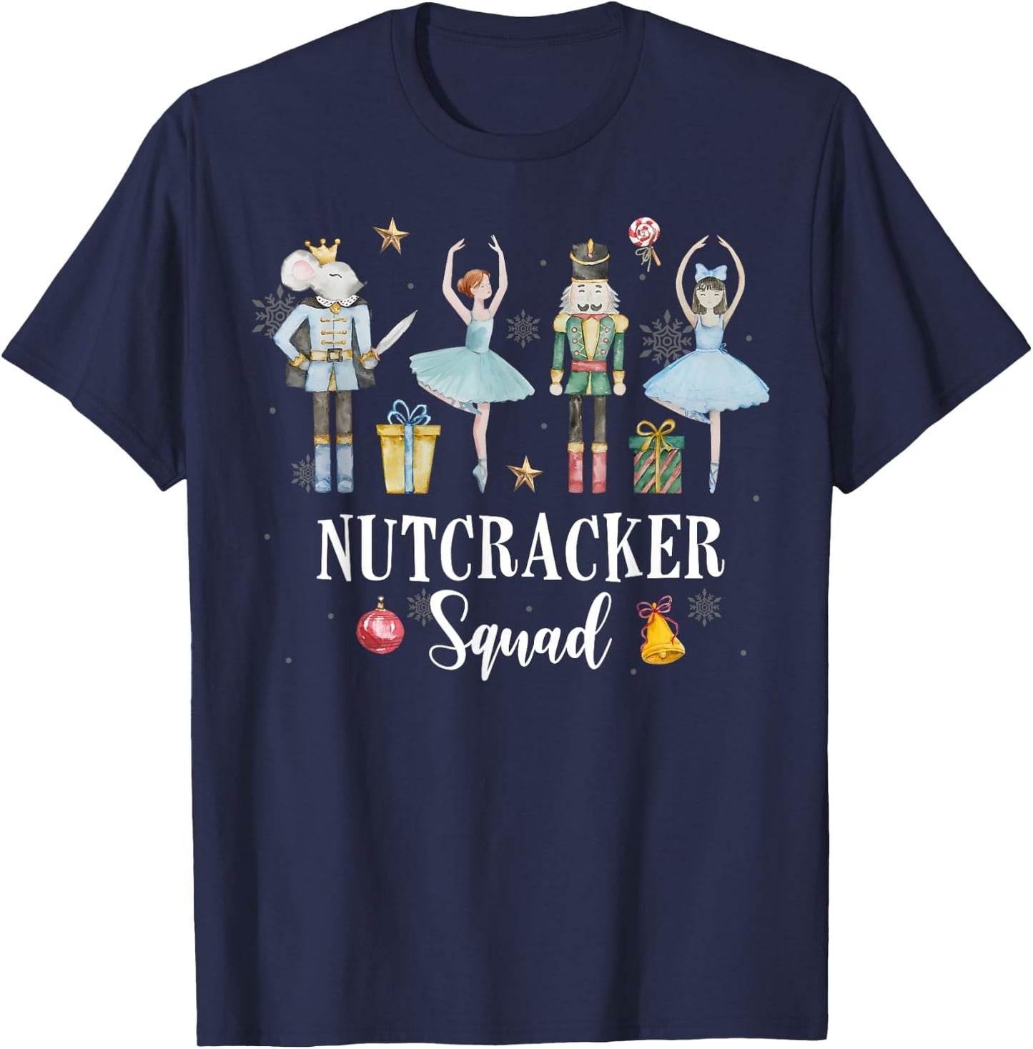 Christmas Nutcracker Squad Ballet Dance Women Kids Girls T-Shirt - T-Shirt | Navy