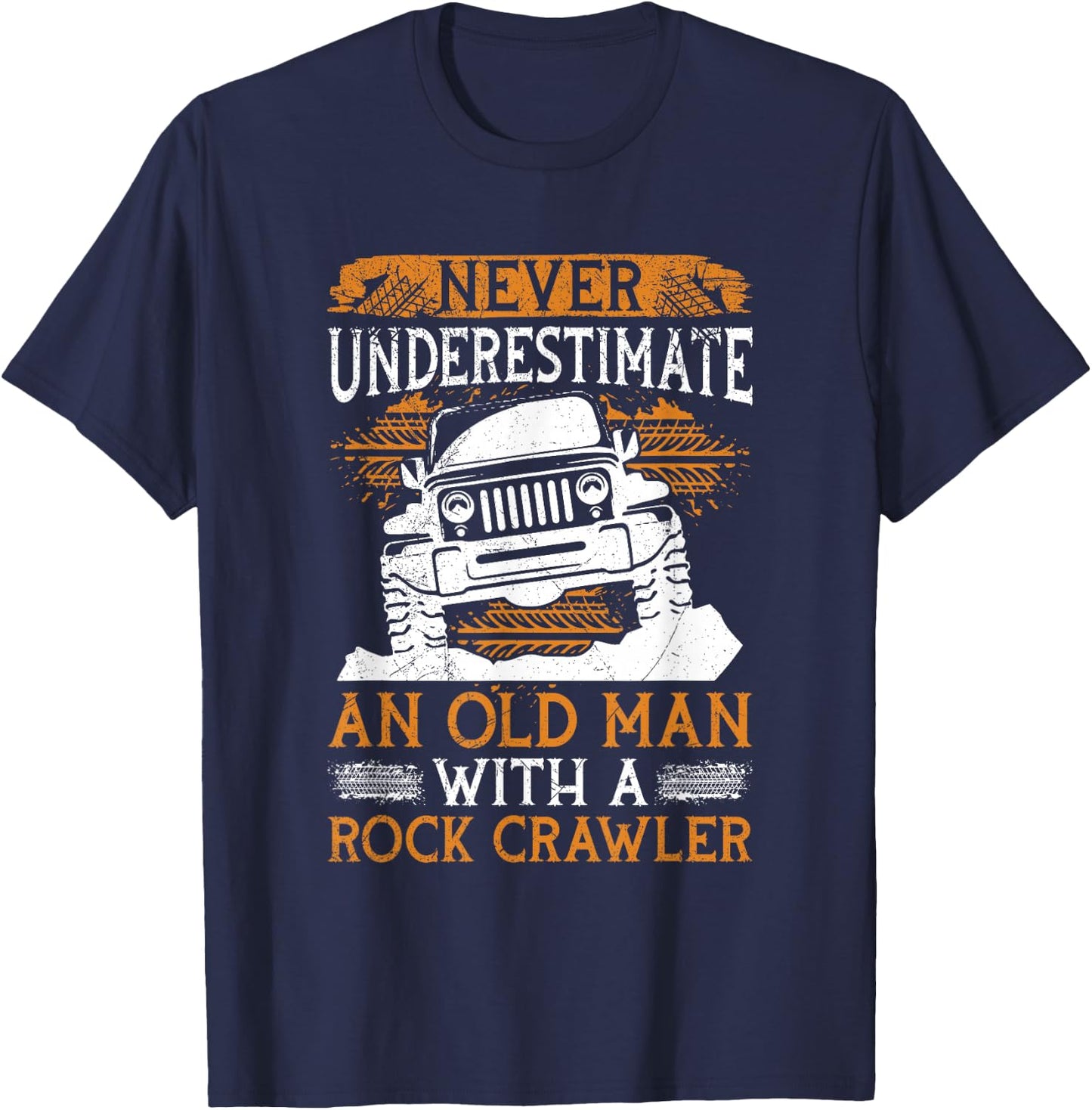 Rock Crawling 4 Wheeler Design for a Rock Crawler Expert T-Shirt - T-Shirt | Navy