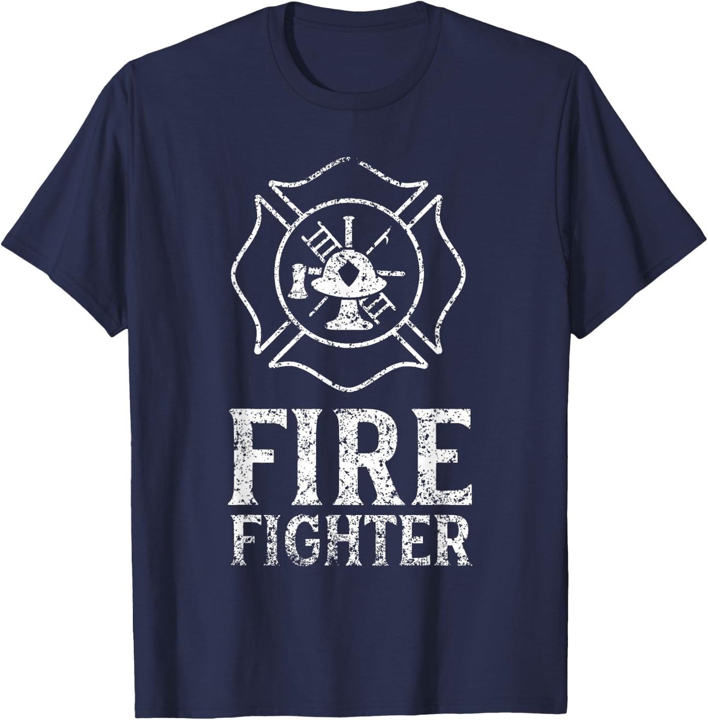 Firefighter Fire Fighter Fireman Firefighting Job T-Shirt - T-Shirt | Navy