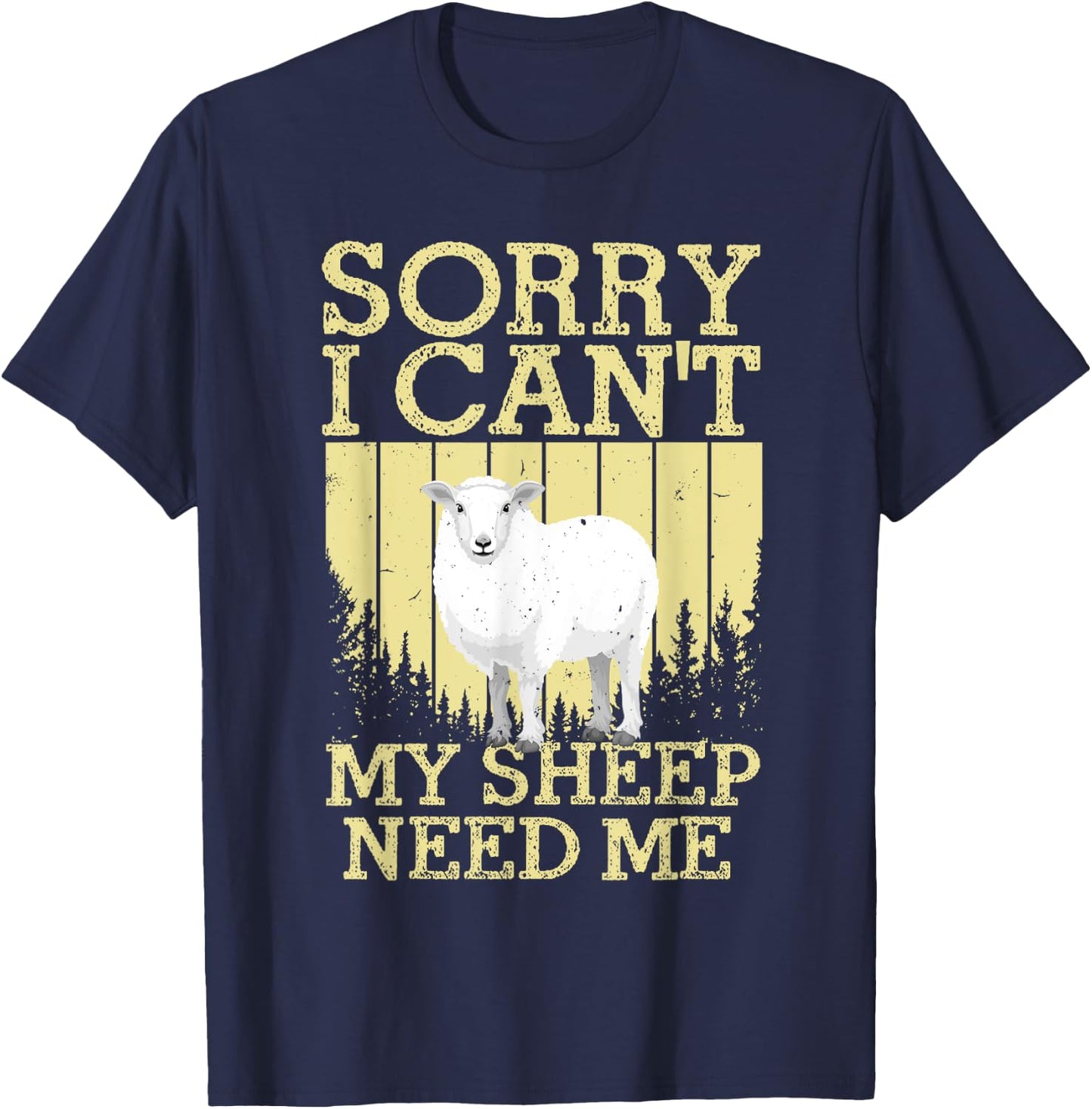 Cool Sheep Women Sheep Lovers Lamb Livestock Farmers T-Shirt - T-Shirt | Navy