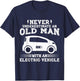 Funny Electric Vehicle - EV Car Electric Men T-Shirt - T-Shirt | Navy