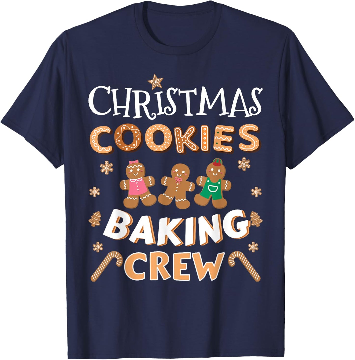 Christmas cookies baking crew for family xmas pajamas T-Shirt - T-Shirt | Navy