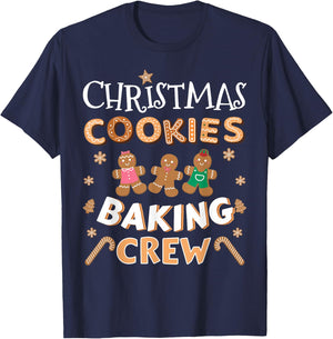 Christmas cookies baking crew for family xmas pajamas T-Shirt - T-Shirt | Navy
