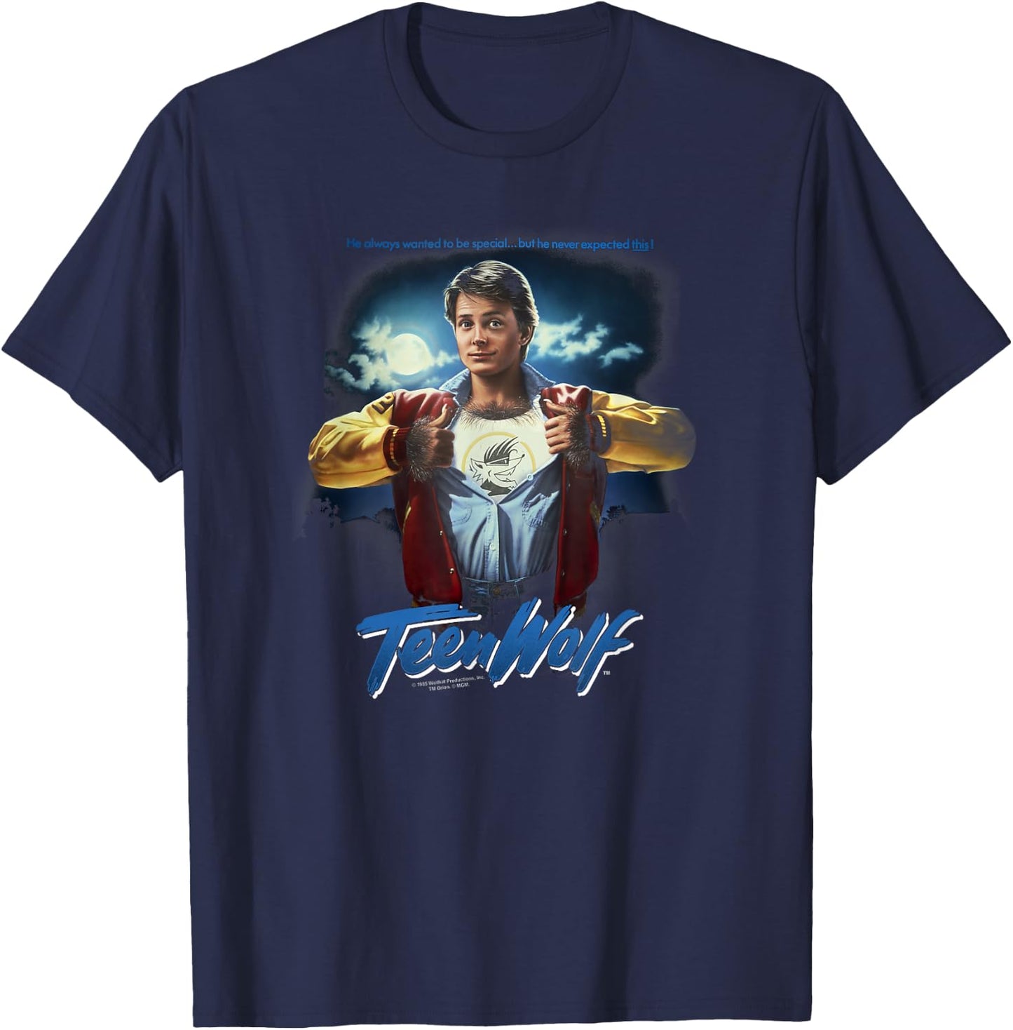 Teen Wolf Poster T-Shirt - T-Shirt | Navy